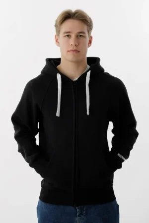 Gruppeklær sort zip hood
